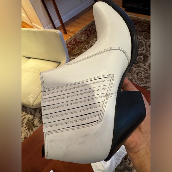 CELINE leather White and Black Ankle boots. Brand new with tags never worn! - Picture 15 of 15